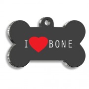I Love Bone Kemik Köpek Künyesi